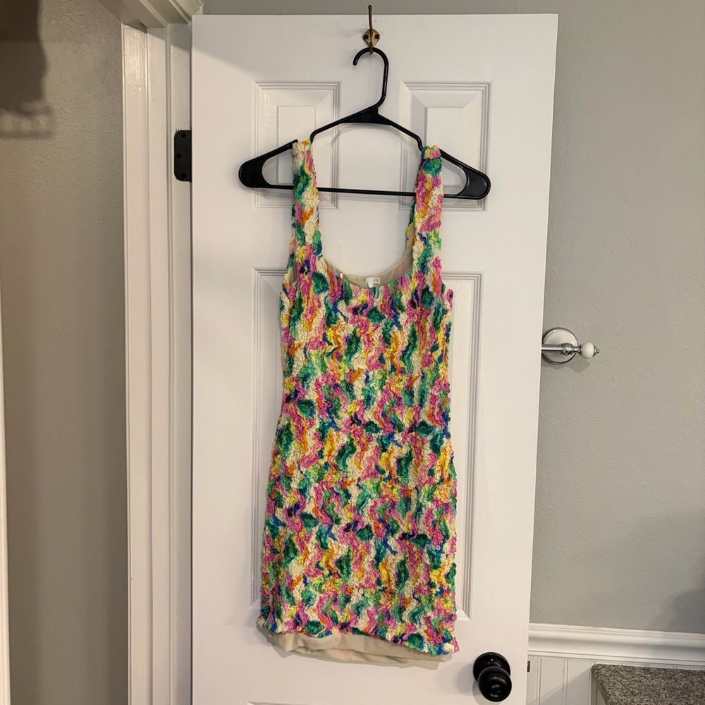 ASTR the Label Dolcetto Mini Dress Abstract Print Medium NWOT - Picture 2 of 8
